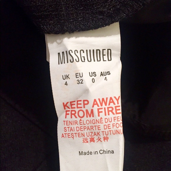 Missguided Black Wrapped Skort - Picture 6 of 8